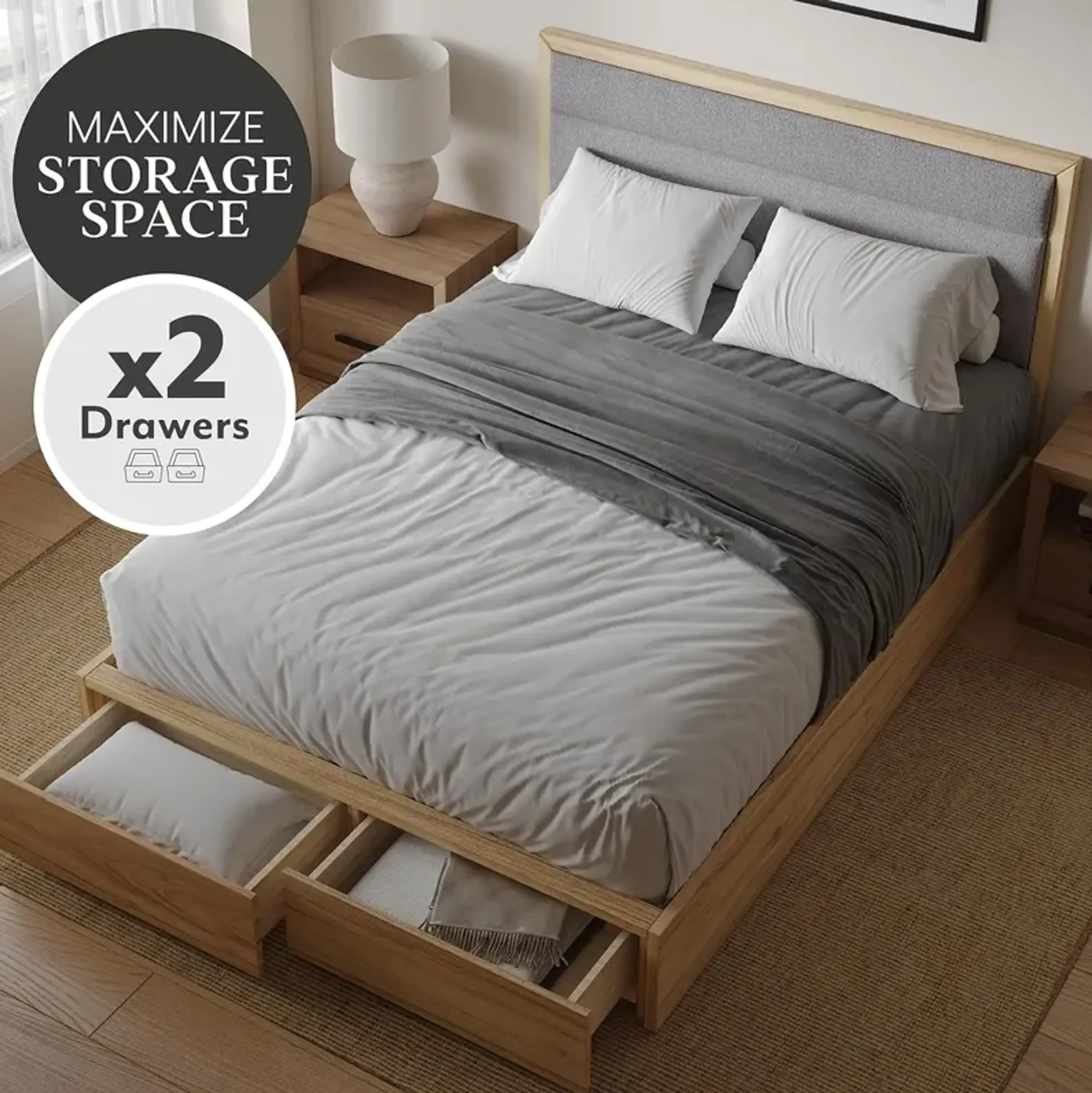 Adams Queen Storage Bed Mathis Home | Furniture.com