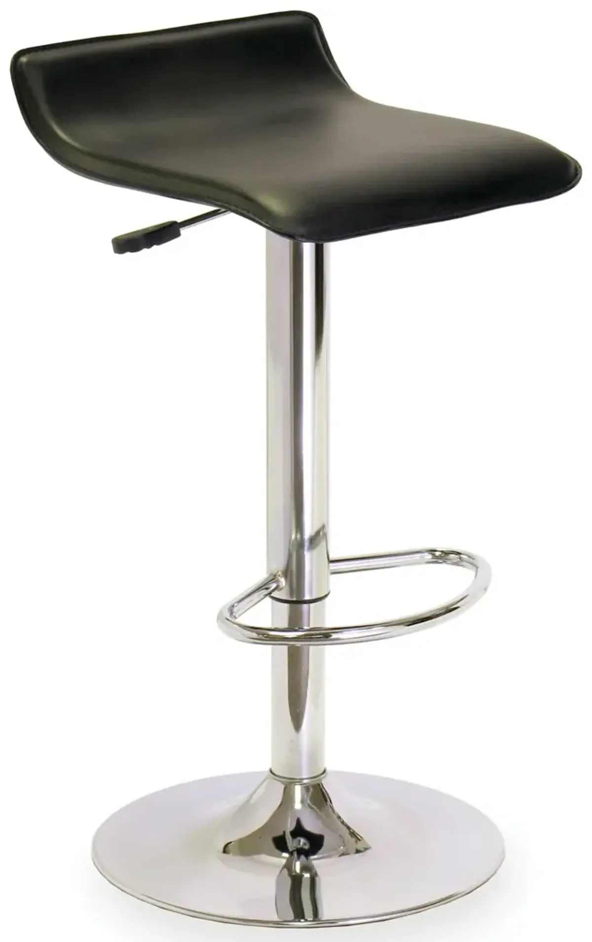 Ergode Wood Spectrum Adjustable Swivel Stool - Sleek & Modern Seating for Contemporary Settings. PVC Seat, Chrome-Plated Steel Base. Adjustable Height & 360 Swivel. Perfect for Kitchen or Home Bar.