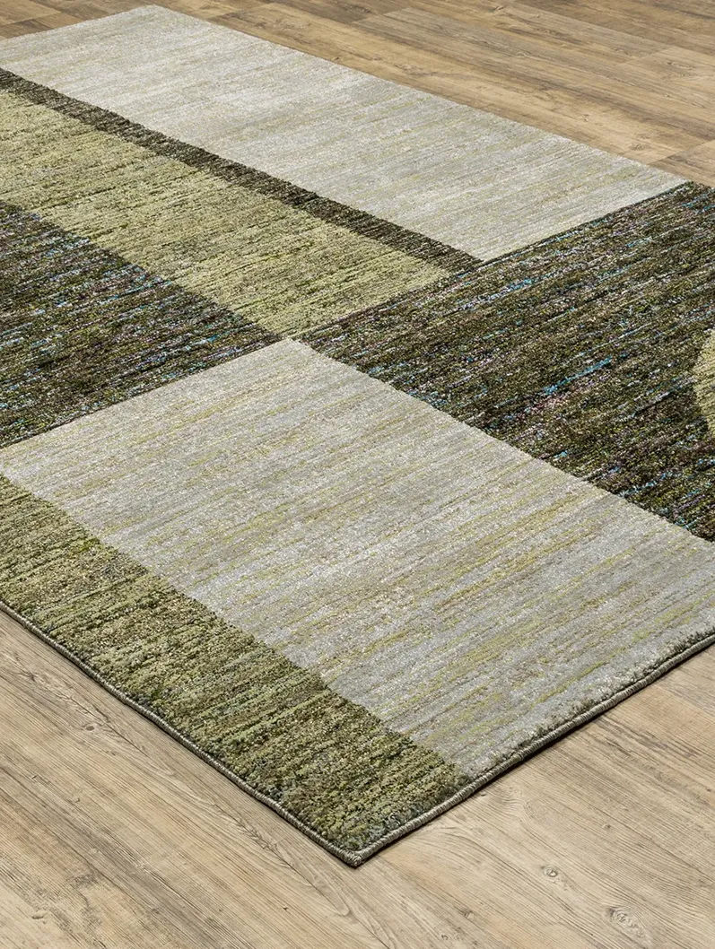 Strada 8'6" x 11'7" Green Rug