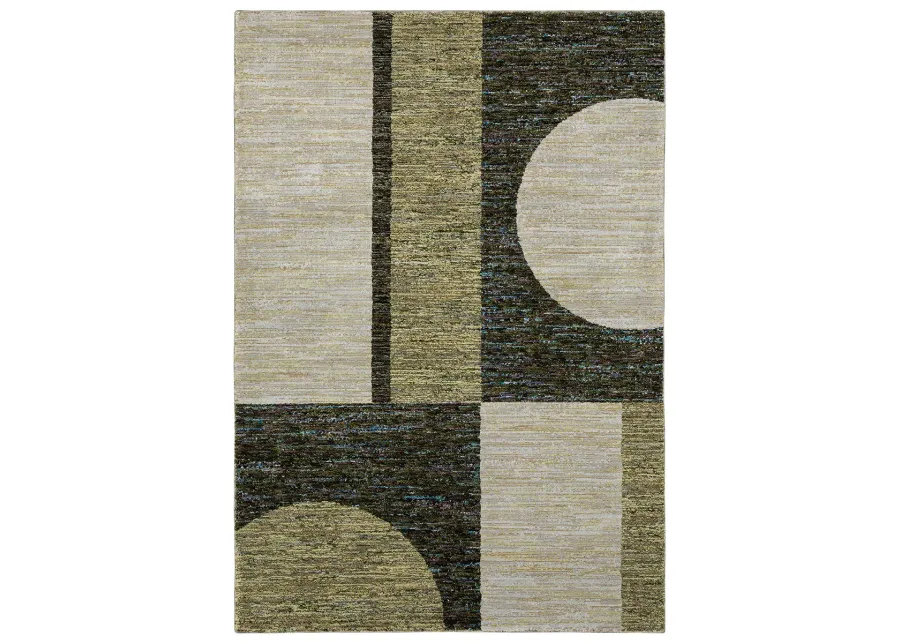 Strada 8'6" x 11'7" Green Rug