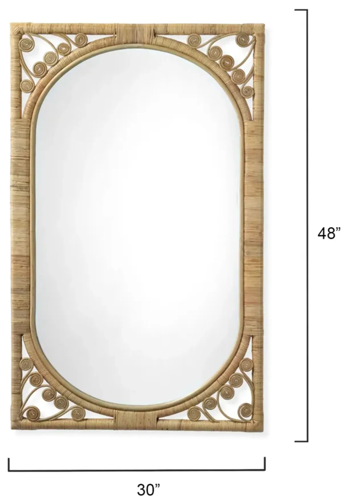 Primrose Rattan Mirror