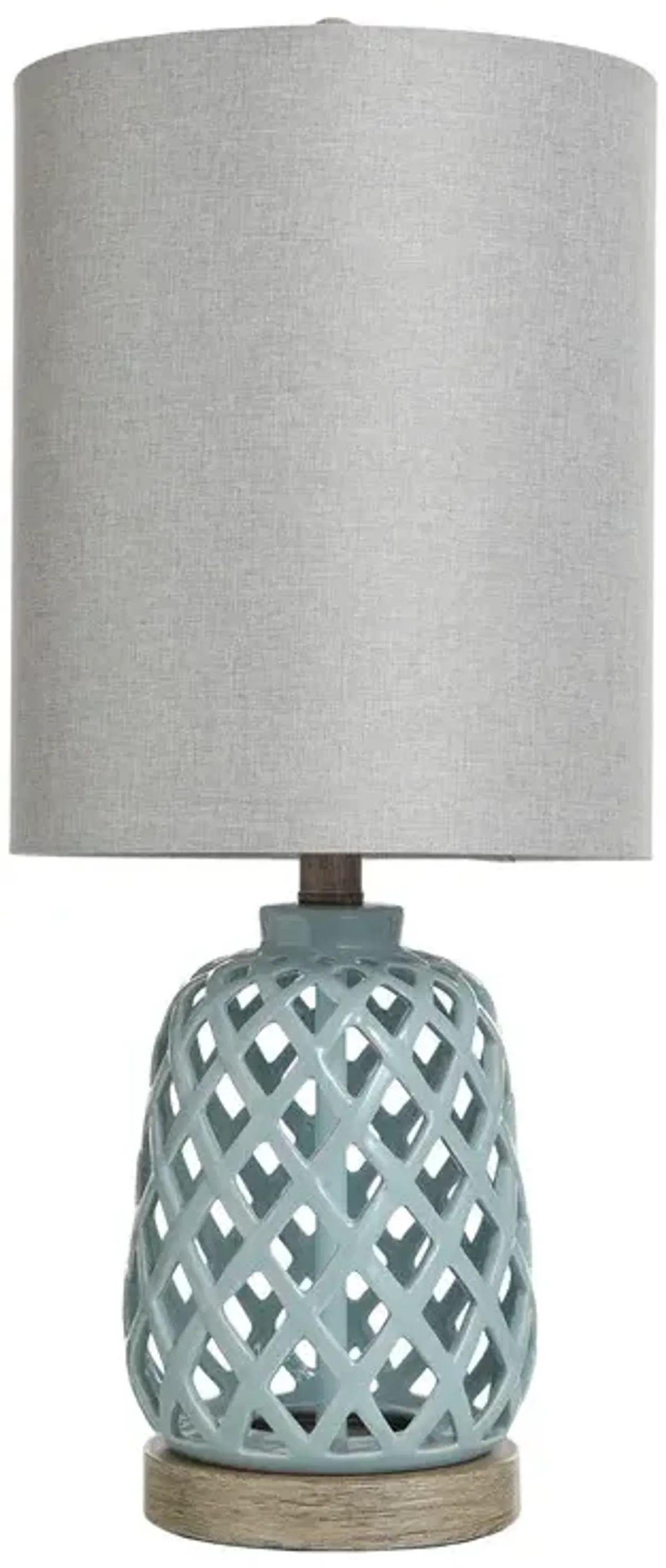 Seafoam Lattice Table Lamp