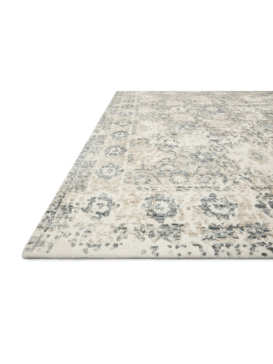 Lindsay LIS03 Antique White/Aqua 5' x 7'6" Rug