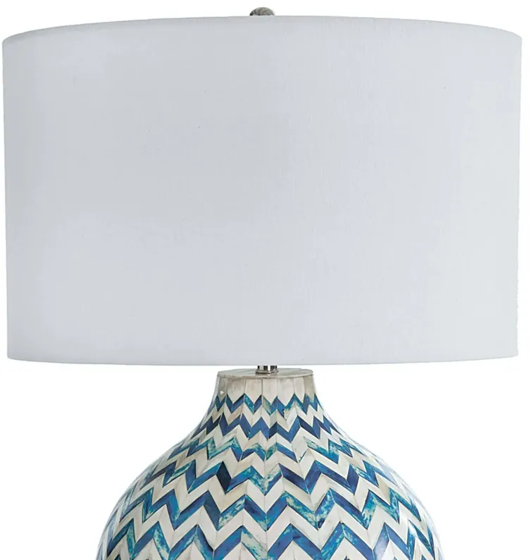 Chevron Bone Table Lamp