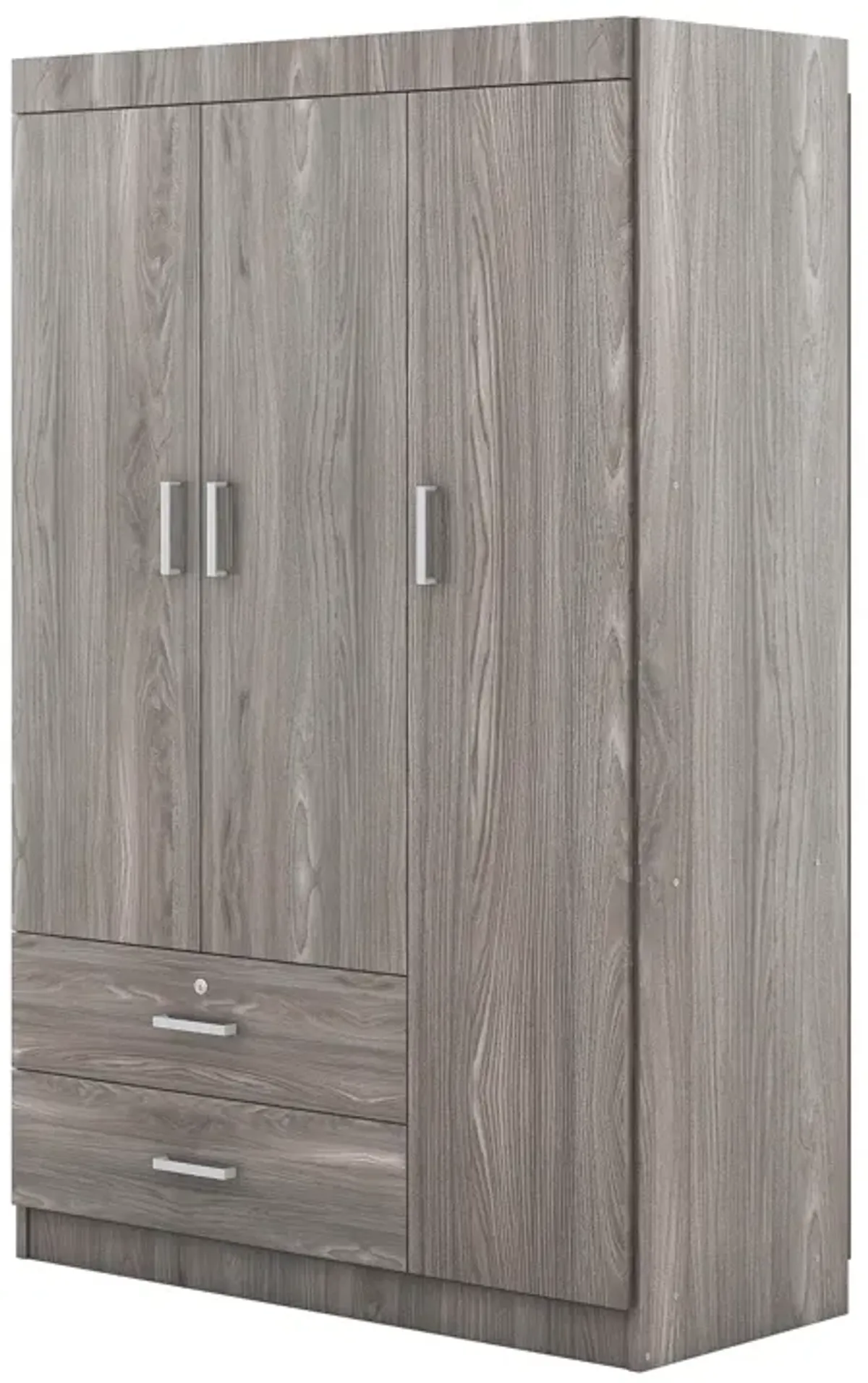 Merax 3-Door Wardrobe with 2 Drawers