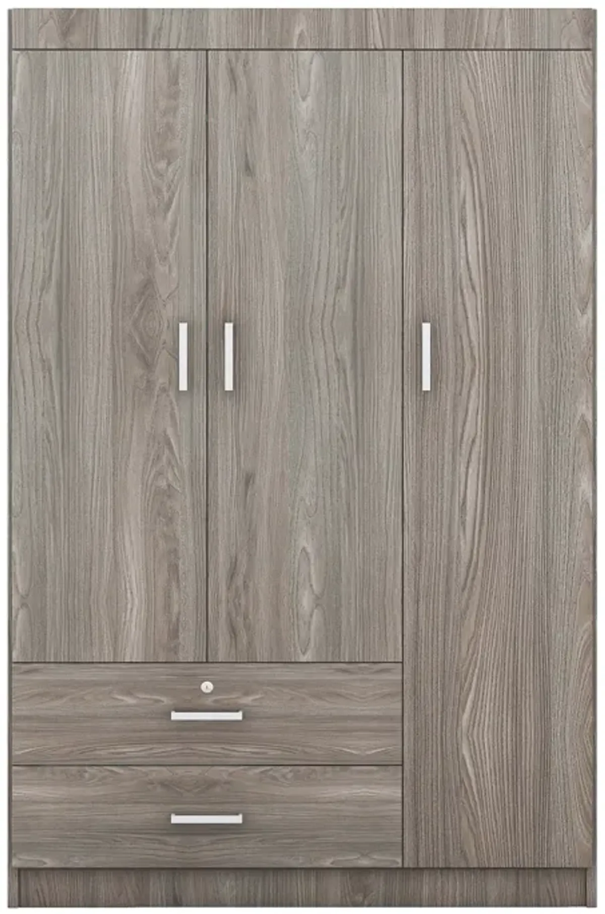 Merax 3-Door Wardrobe with 2 Drawers