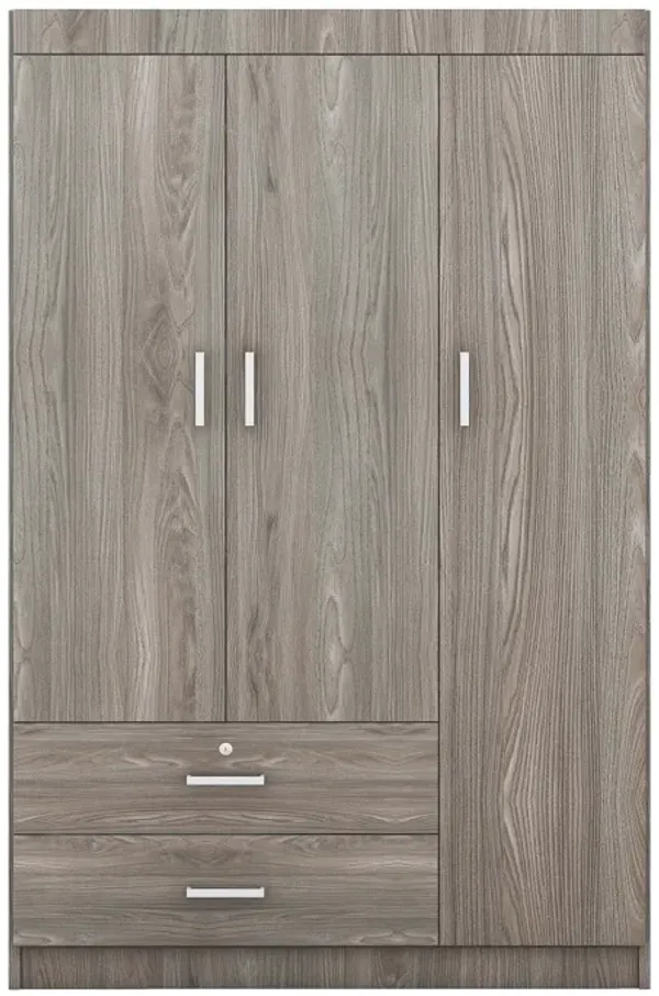 Merax 3-Door Wardrobe with 2 Drawers