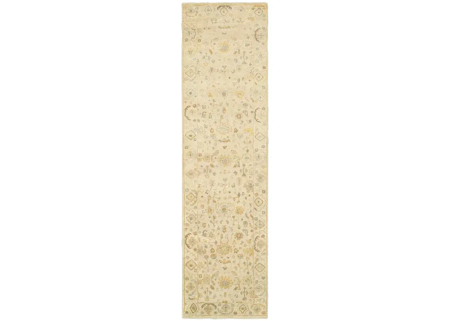 Palace 2'6" x 10' Beige Rug