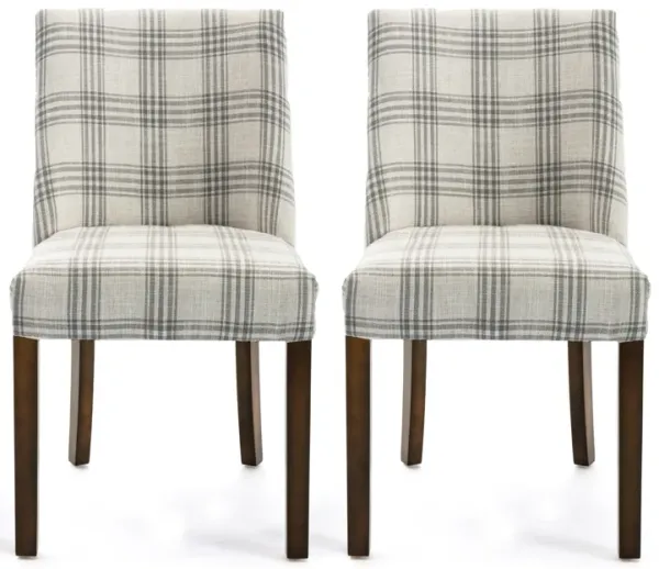 Merax Contemporary Fabric Dining Chairs 2 Pieces