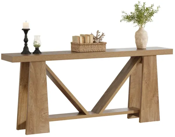 Tribesigns 70.9-Inch Extra Long Console Entryway Table, Farmhouse Narrow Sofa Table Behind The Couch, Wooden Rectangular for Living Room, Entrance