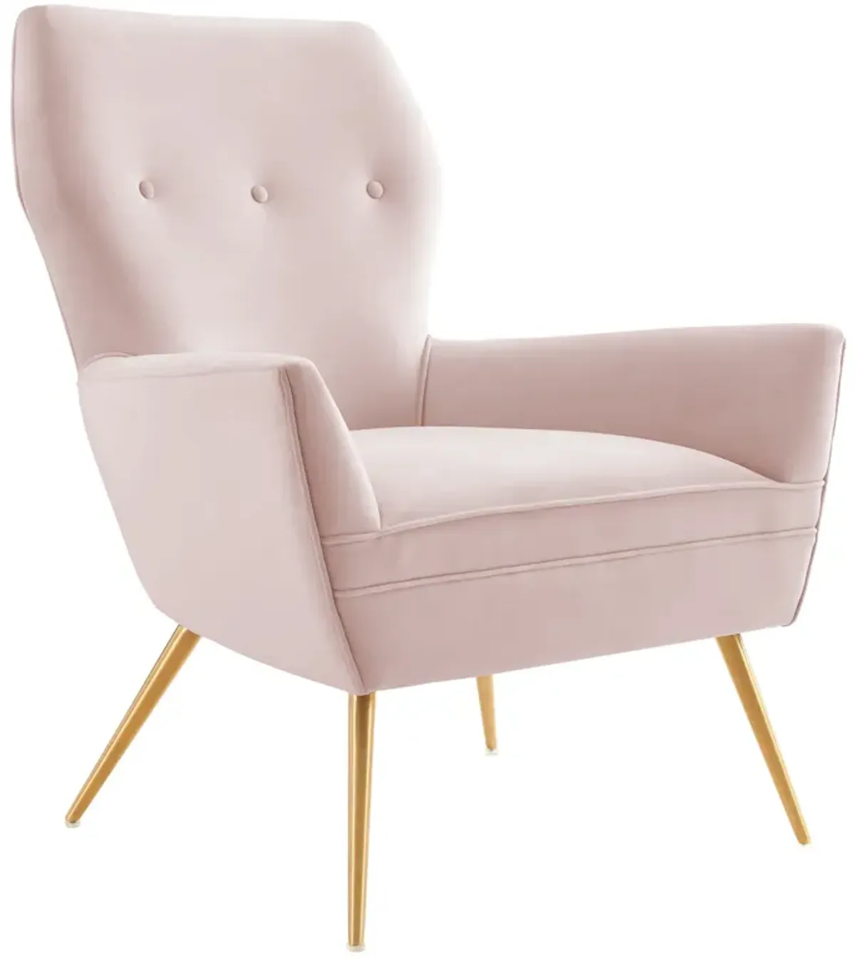 Renata Button Tufted Performance Velvet Armchair