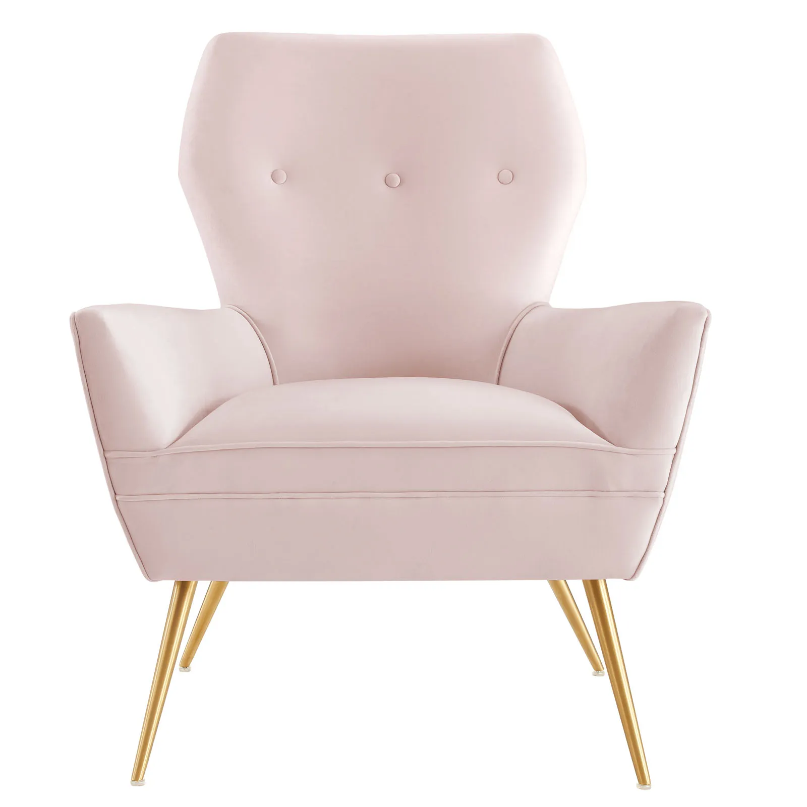 Renata Button Tufted Performance Velvet Armchair