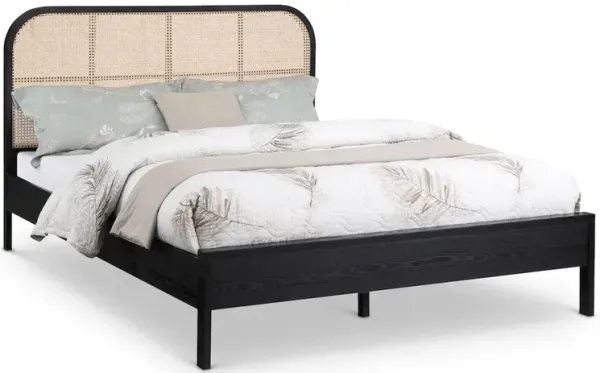 Meridian Furniture Siena Black Ash Wood King Bed