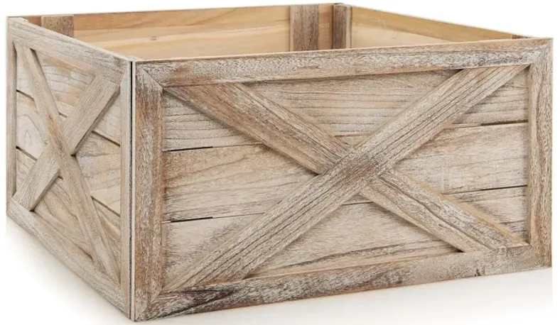 Inch Wooden Tree Collar Box for Indoor/Outdoor Use