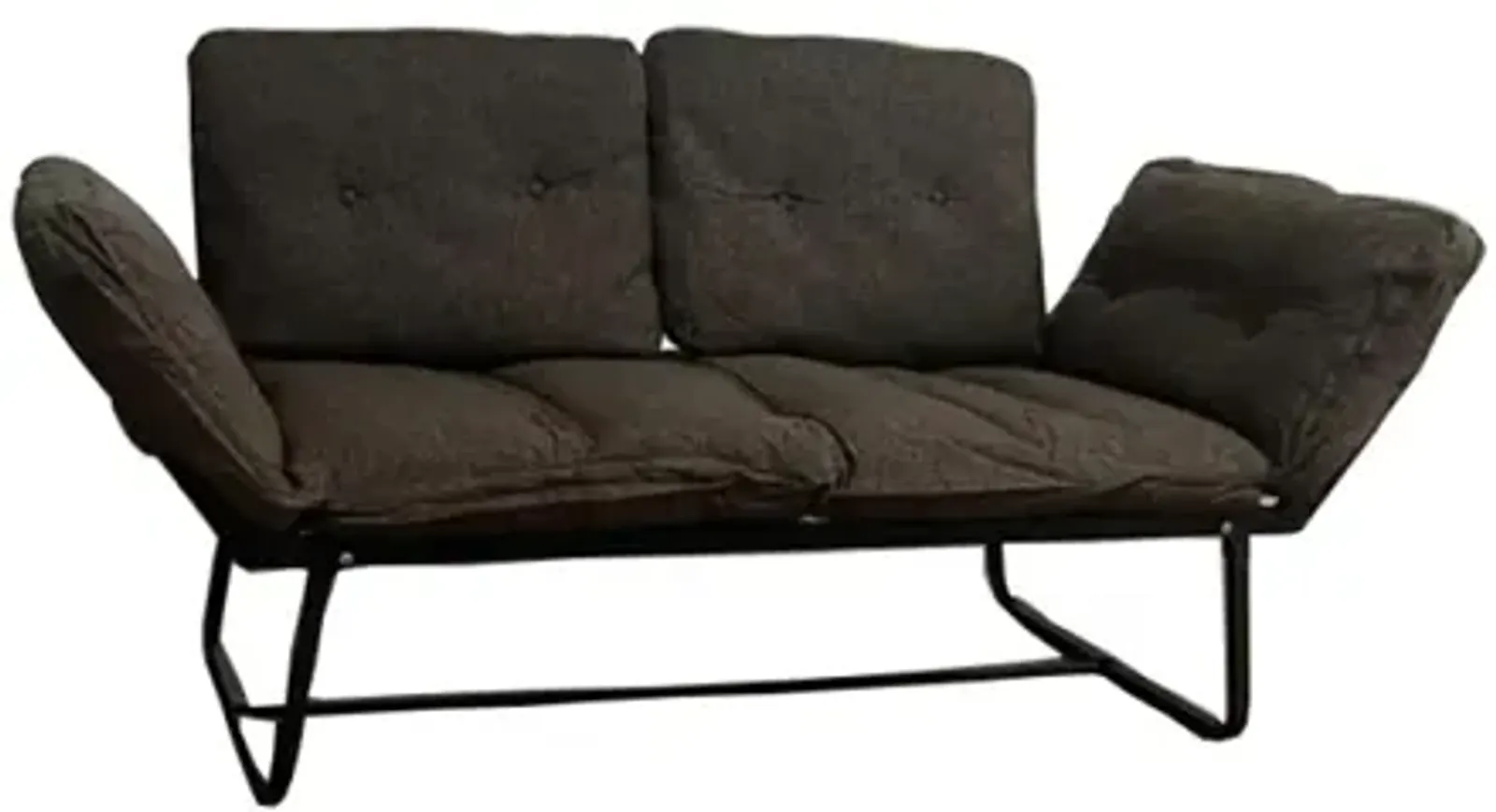 Violette Metal Frame Futon Loveseat