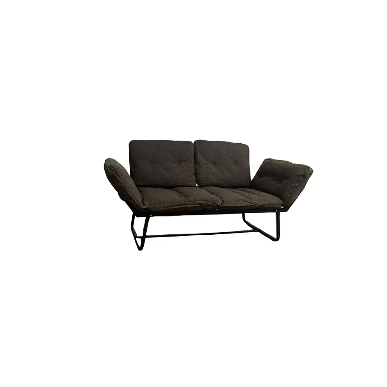 Violette Metal Frame Futon Loveseat