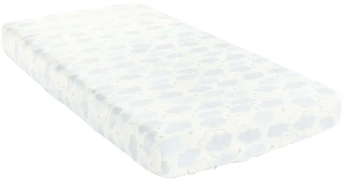 Goodnight Little Moon Clouds Soft & Plush Fitted Crib Sheet Single