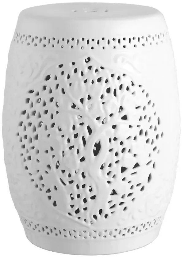 Tree of Life Ceramic Garden Stool
