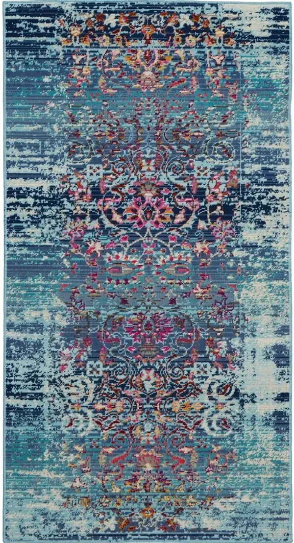 Vintage Kashan VKA02 Blue 2' x 4' Rug