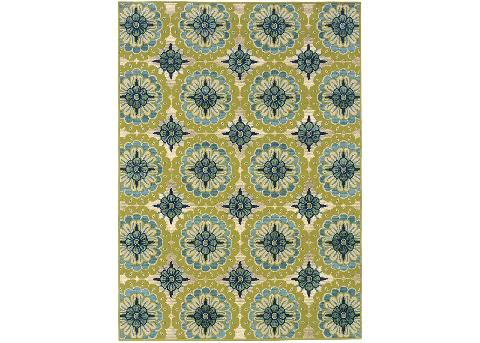 Caspian 6'7" x 9'6" Green Rug