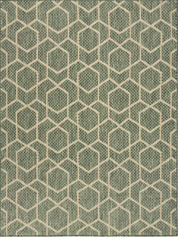 Horizon Indoor/Outdoor HOZ01 Green 5' x 7' Rug
