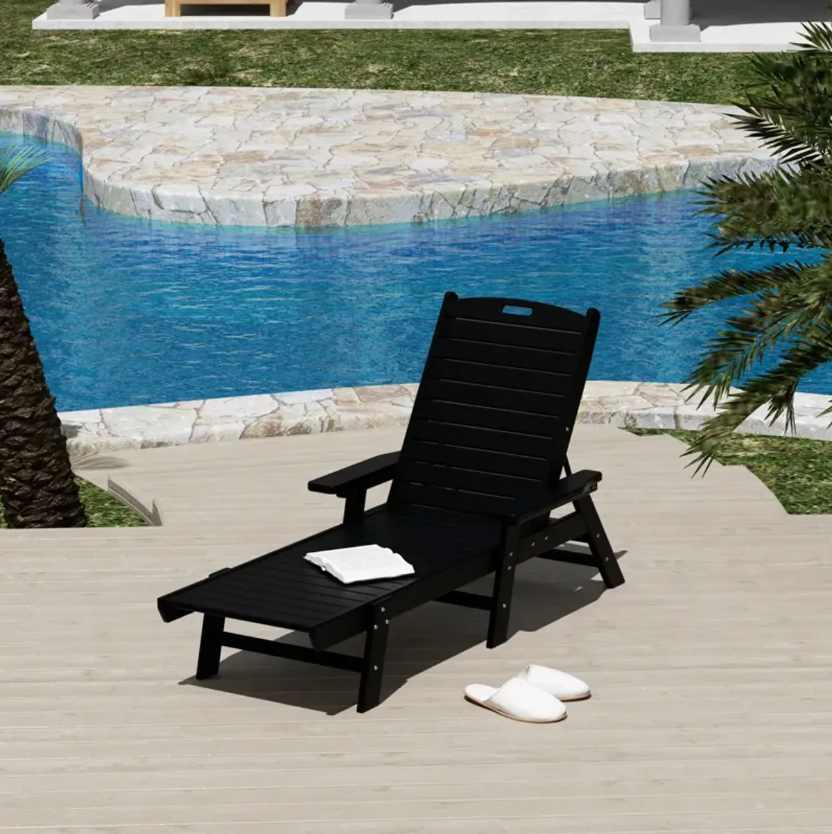 WestinTrends Adirondack Outdoor Chaise Lounge