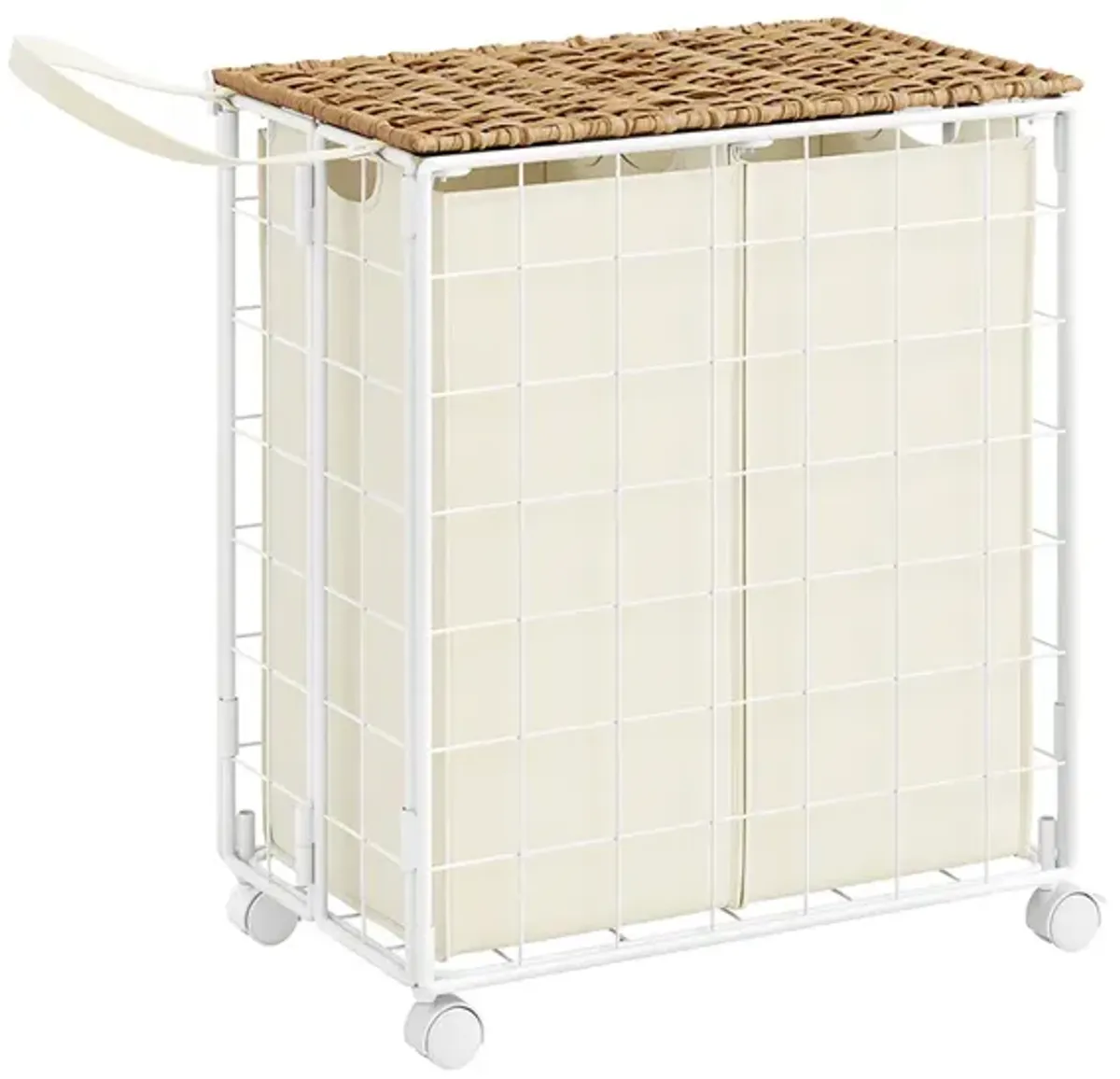 29.1-Gallon Laundry Hamper with Wheels