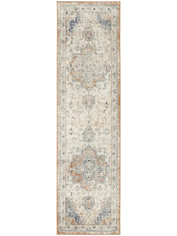 Nourison Essentials Persian NRE07 Beige/Blue 2' x 6' Rug