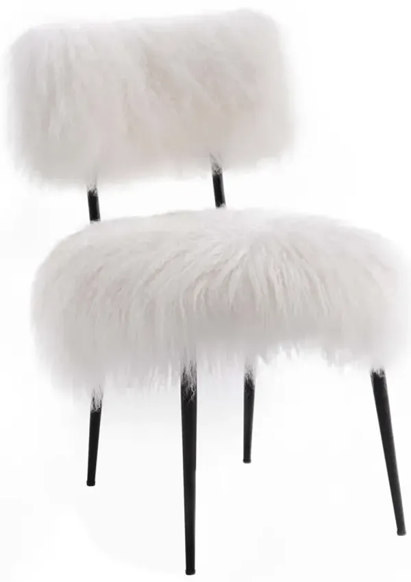 Skylar Sheepskin Chair White