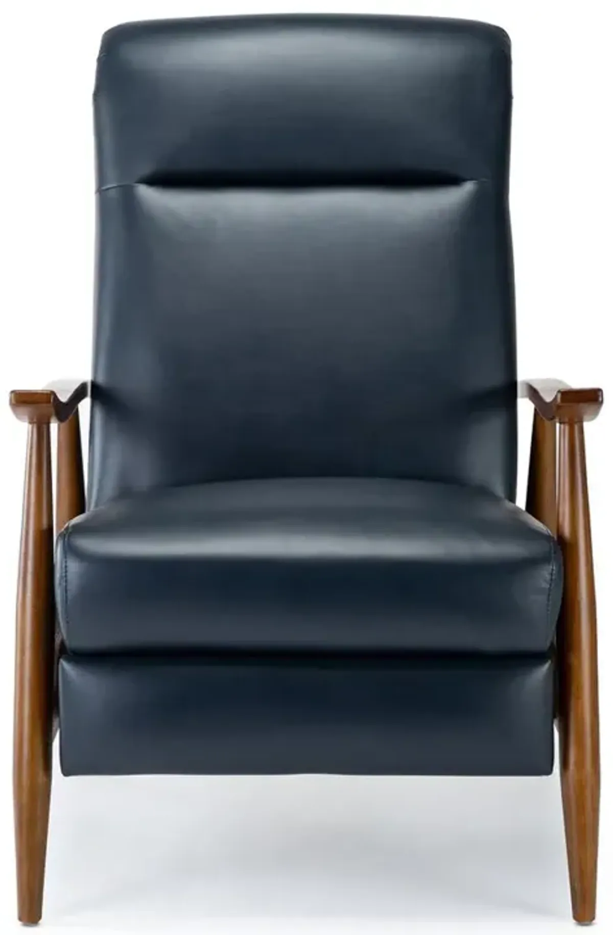 Comfort Pointe Solaris Wood Arm Push Back Recliner - Midnight Blue