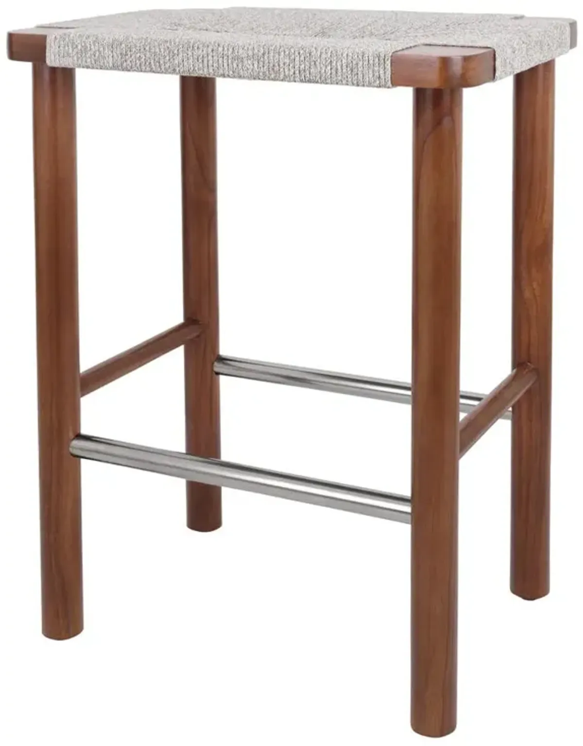 Elio Wood Counter Stool w/ Rope