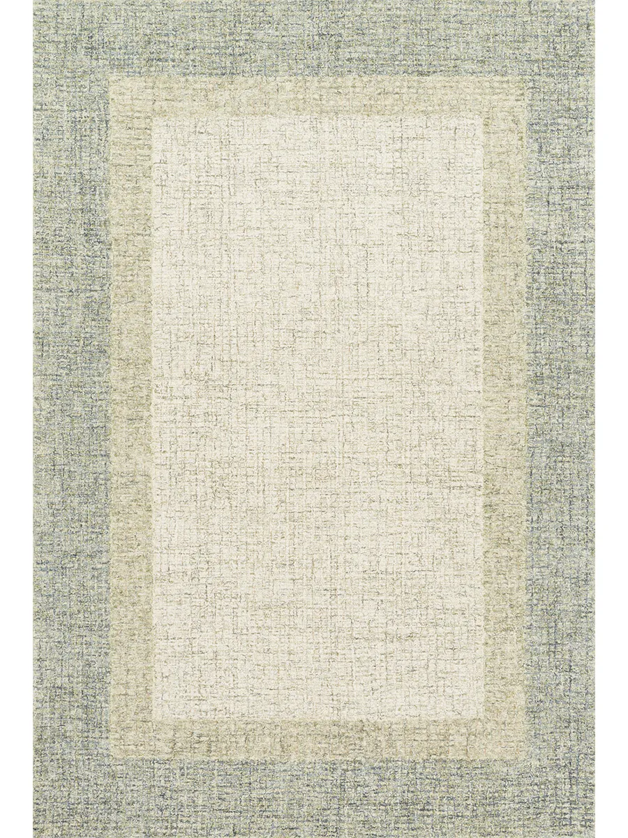 Rosina ROI01 Olive 5' x 7'6" Rug