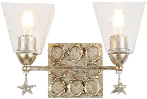 Lucas McKearn Star 2 Light Bath Vanity In Silver