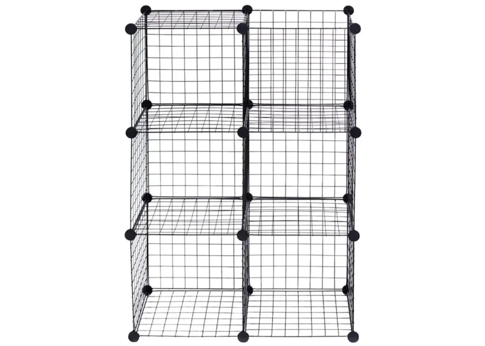 Hivvago DIY 6 Metal Wire Free Standing Modular Storage Cubes