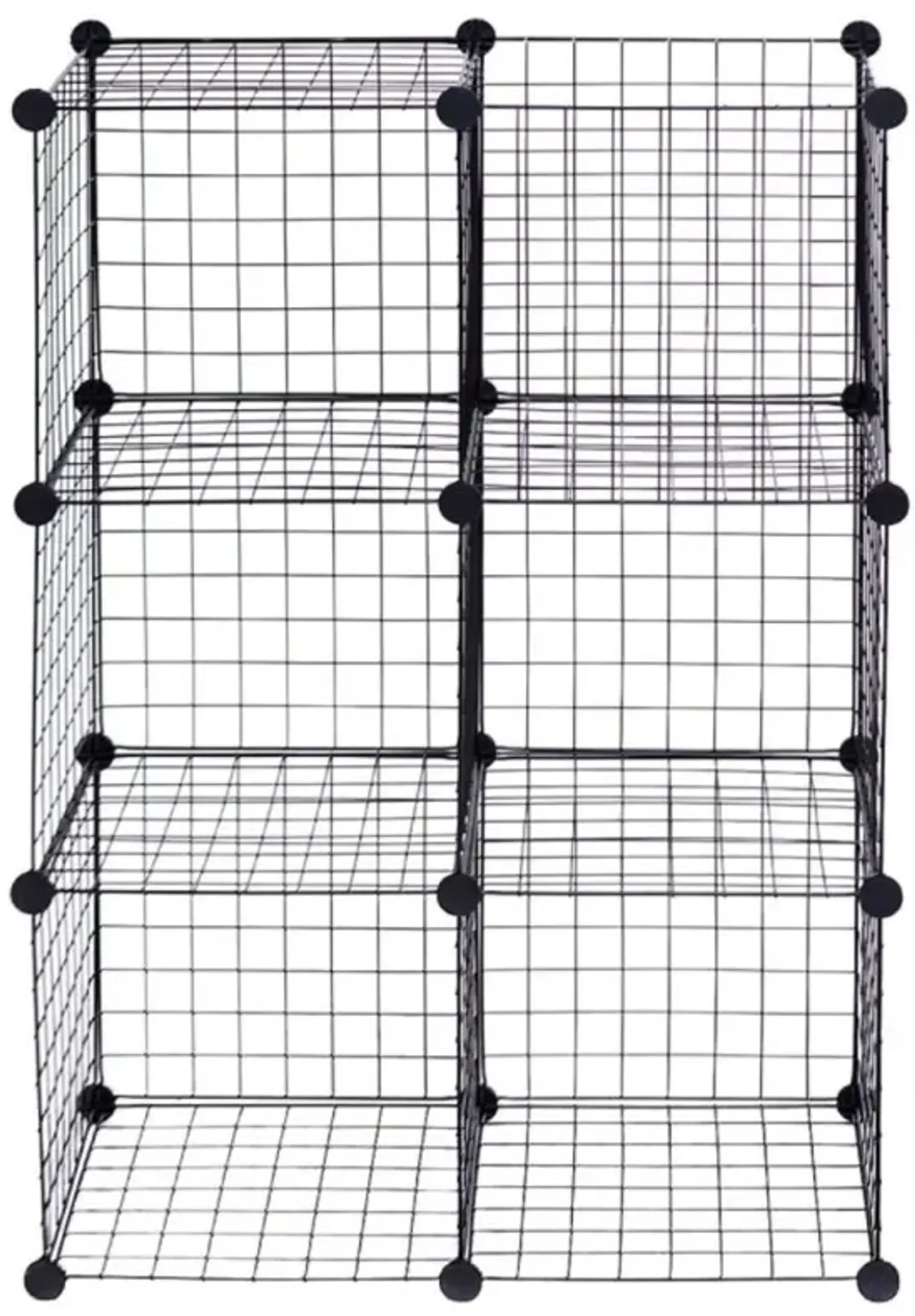 Hivvago DIY 6 Metal Wire Free Standing Modular Storage Cubes