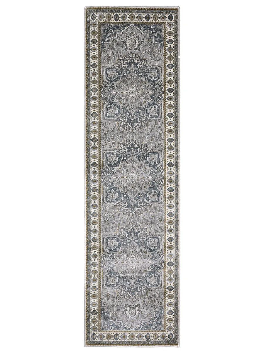 Ellington 2'3" x 7'6" Blue Rug