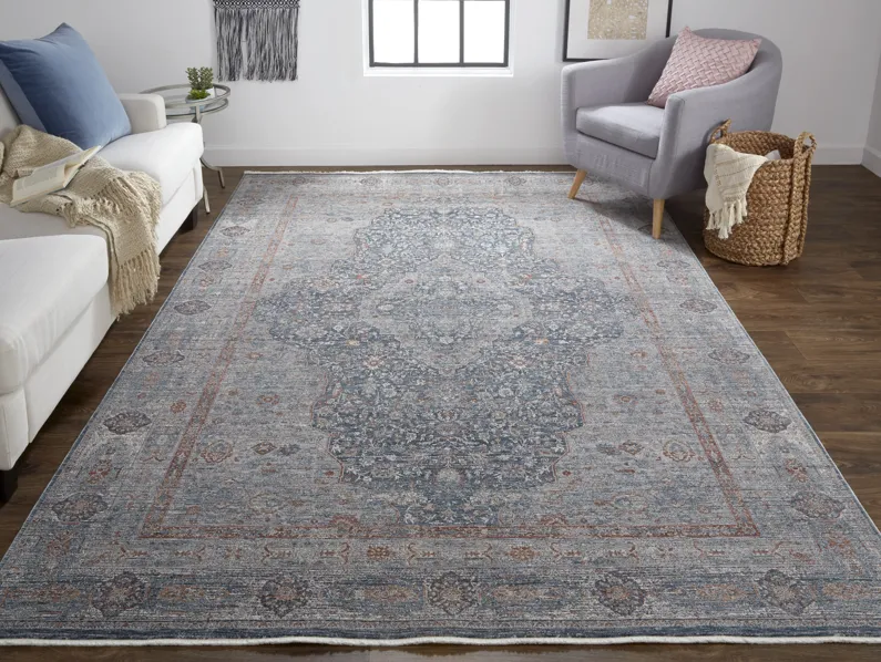 Marquette 3778F Gray/Blue/Red 4' x 5'3" Rug