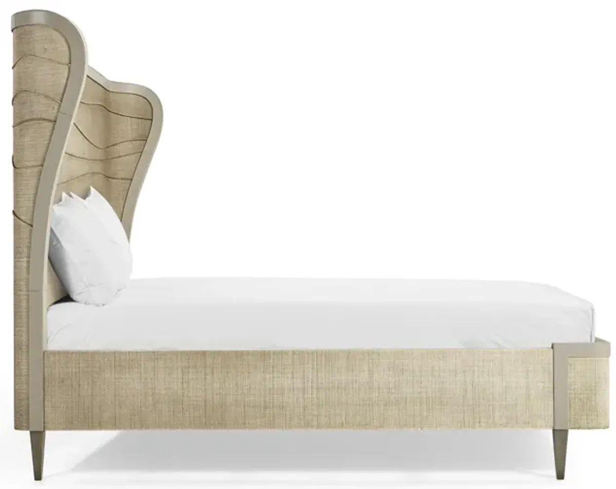 Seiche Woven Wing Wave King Bed