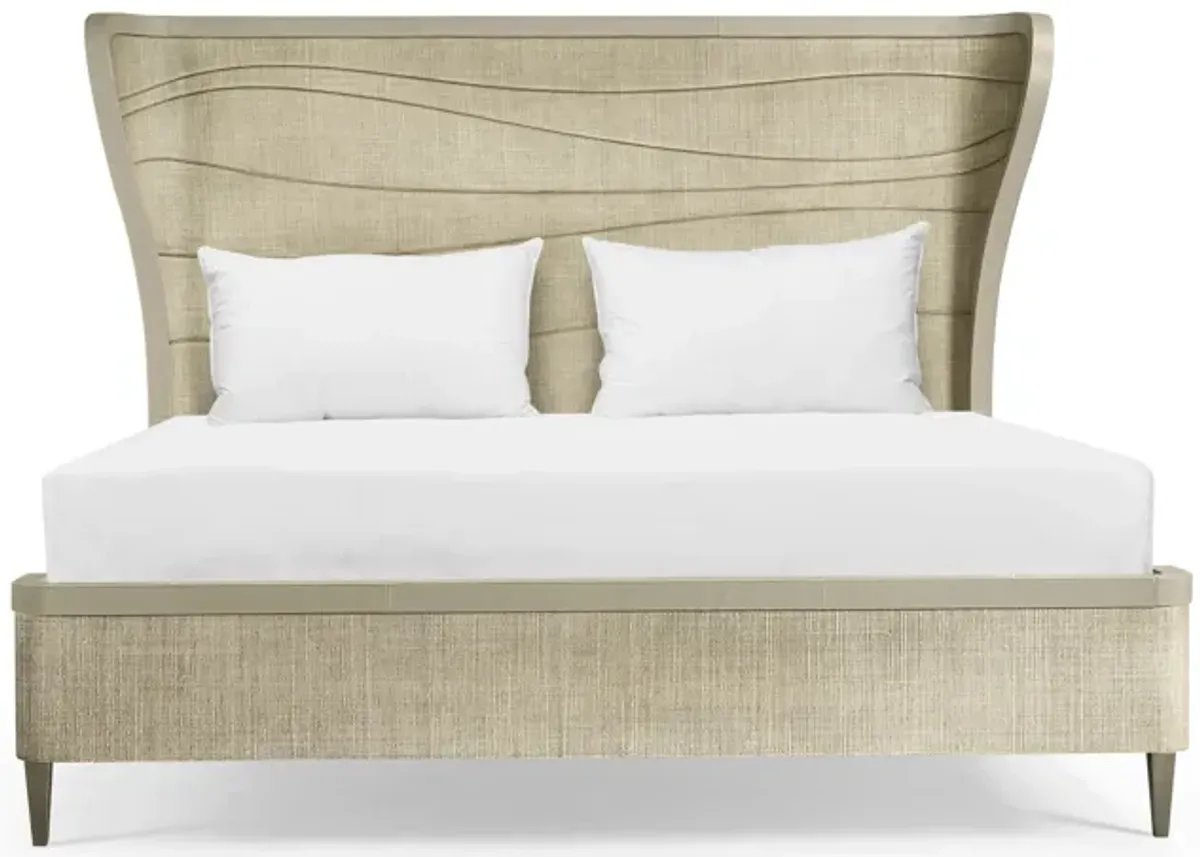 Seiche Woven Wing Wave King Bed