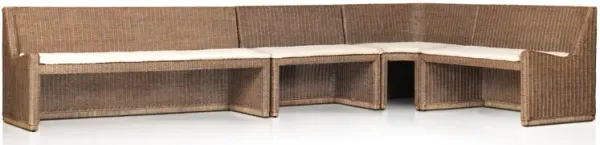 Senna 144" Left Arm Facing Dining Banquette
