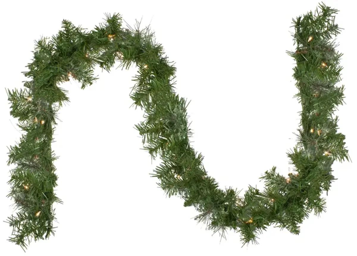 9' x 8" Pre-Lit Mixed Cashmere Pine Artificial Christmas Garland - Clear Lights