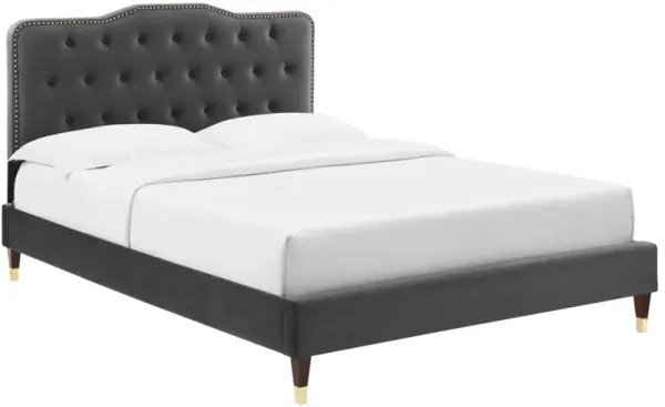 Modway - Amber Performance Velvet Queen Platform Bed