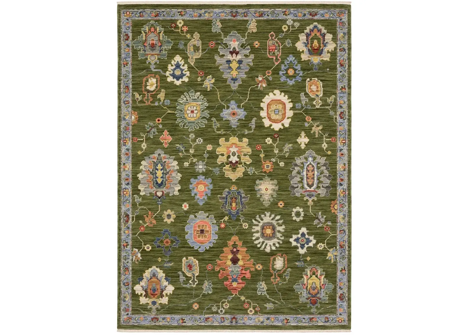 Lucca 5'3" x 7'6" Green Rug