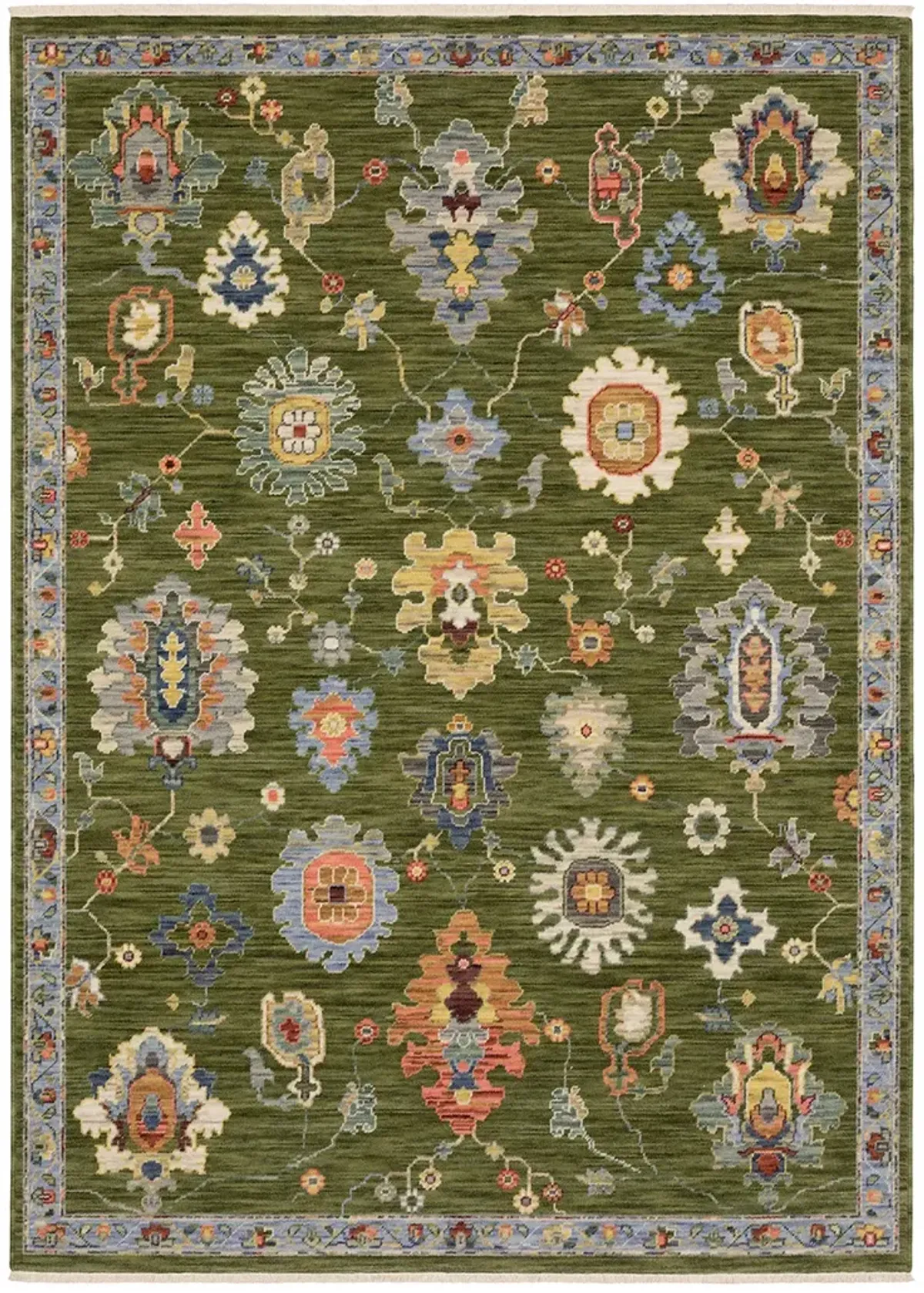 Lucca 5'3" x 7'6" Green Rug