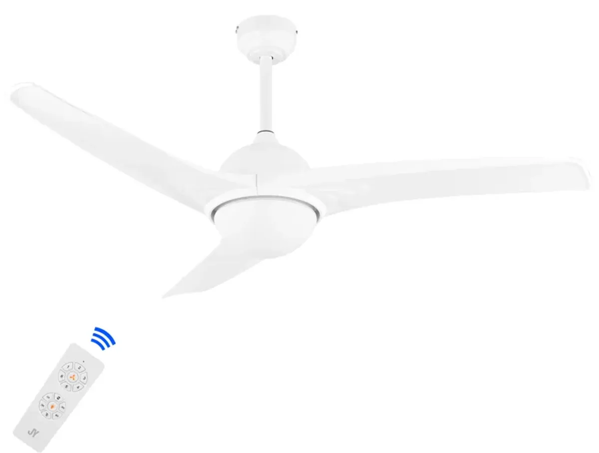 Sully Contemporary Industrial Iron/Plastic Integrated LED Ceiling Fan