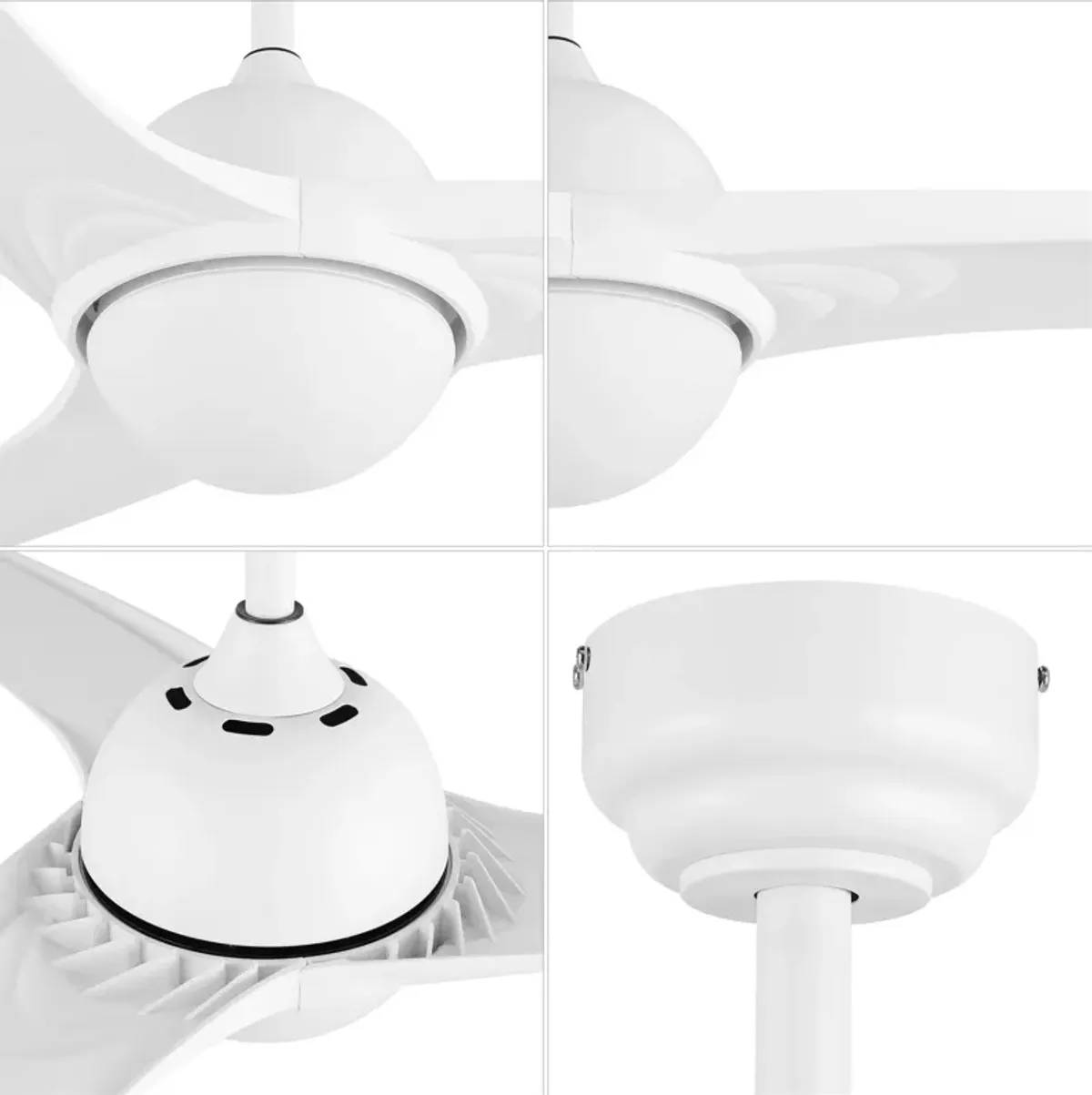 Sully Contemporary Industrial Iron/Plastic Integrated LED Ceiling Fan