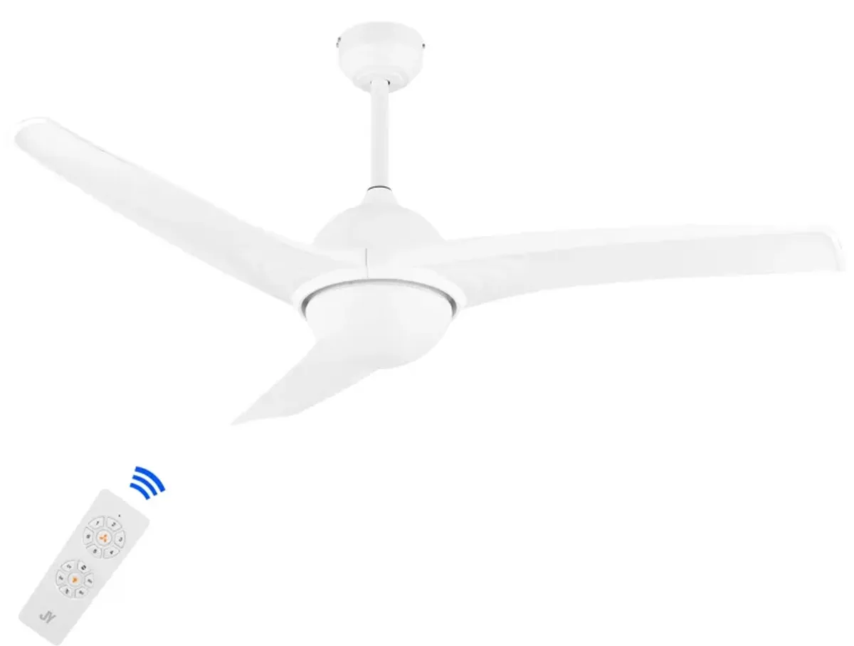 Sully Contemporary Industrial Iron/Plastic Integrated LED Ceiling Fan