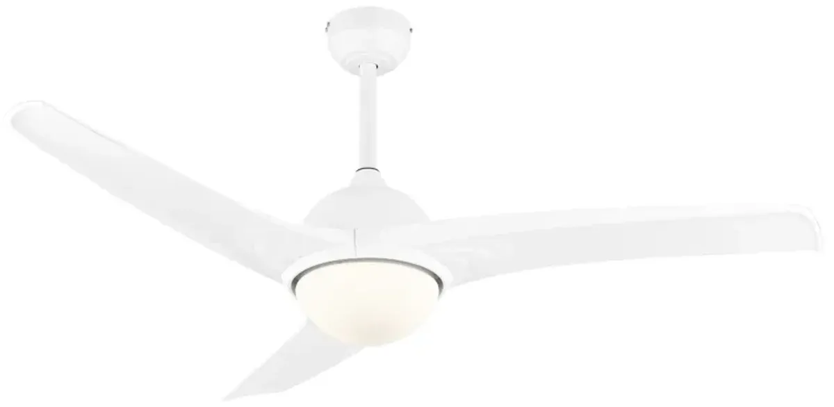 Sully Contemporary Industrial Iron/Plastic Integrated LED Ceiling Fan