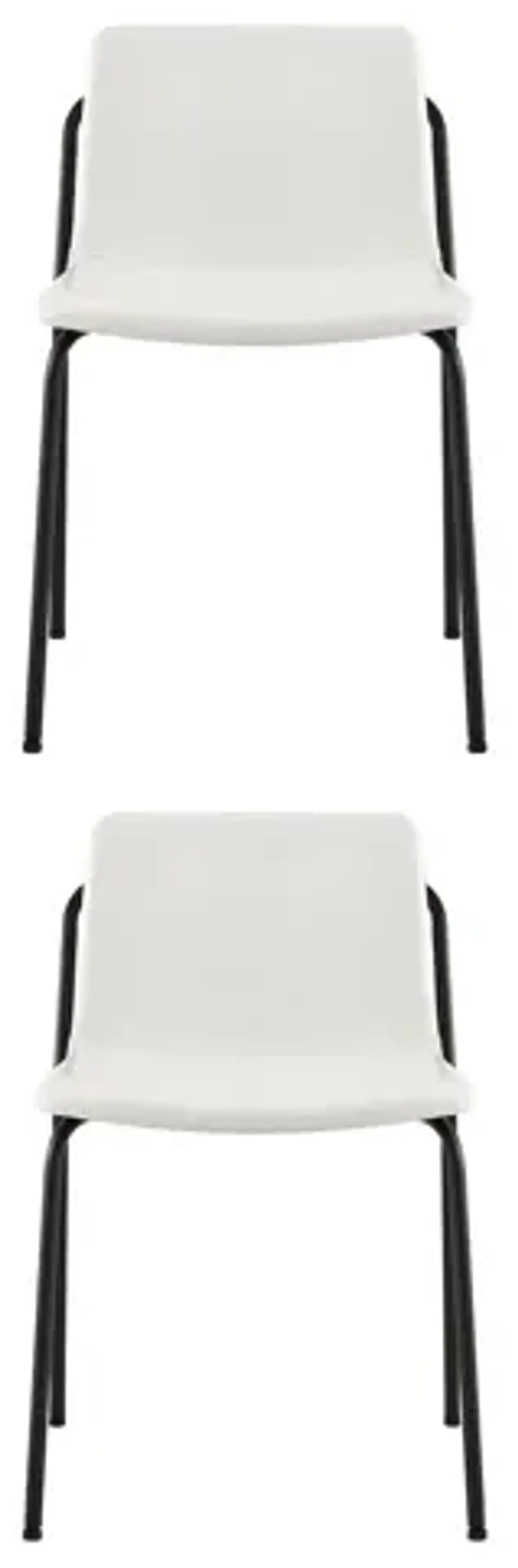 Modern PU Leather Metal Dining Chair, Set of 4