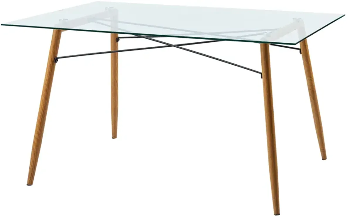 Teamson Home - Minimalista Glass Dining Table